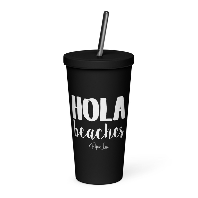 Hola Beaches 20oz Burst Tumbler + Straw