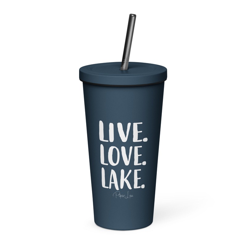 Live Love Lake 20oz Burst Tumbler + Straw