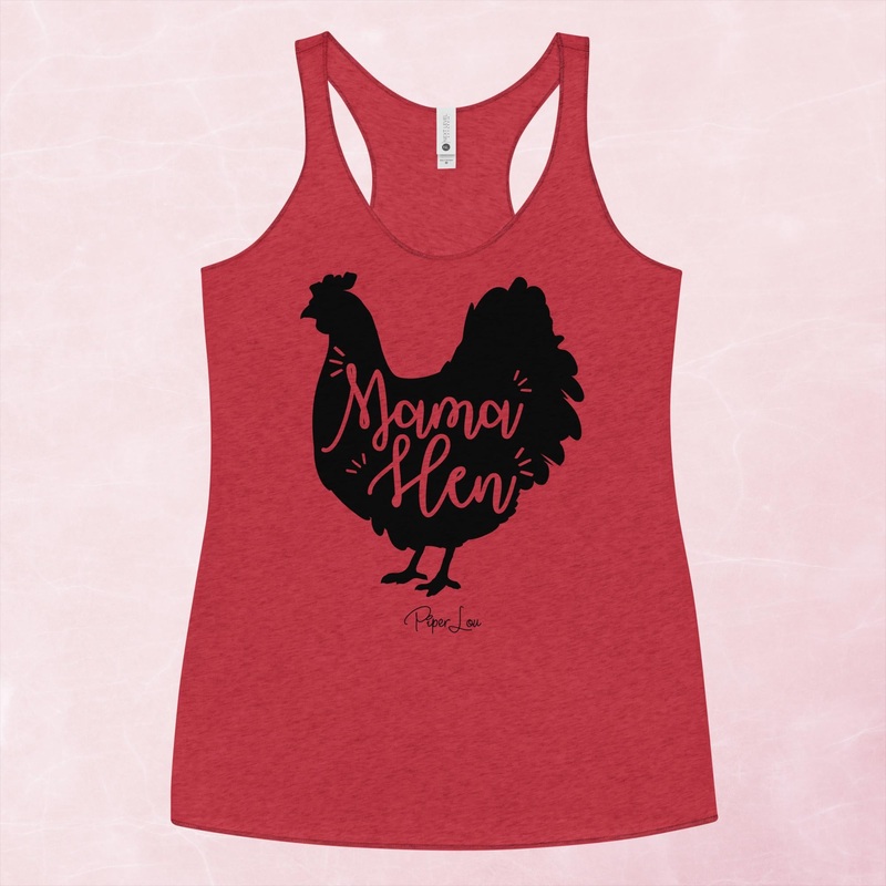 Mama Hen Graphic Tank Top|Purple Rush|Vintage Red|Vintage Turquoise|Heather White|XS|S|M|L|XL
