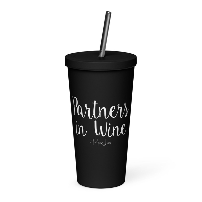 Partners In Wine 20oz Burst Tumbler + Straw