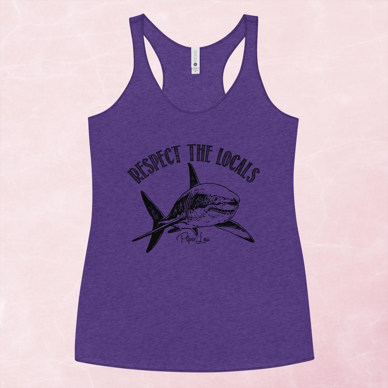 Respect The Locals Shark Graphic Tank Top