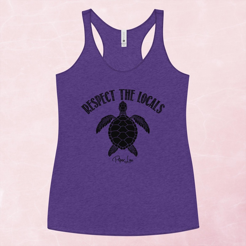 Respect The Locals Turtle Graphic Tank Top
