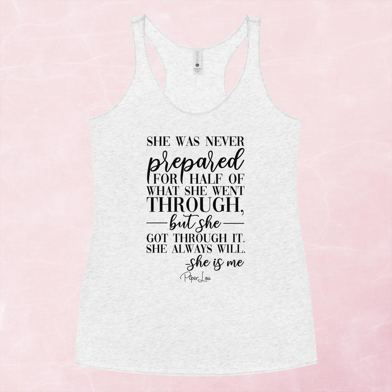 She Was Never Prepared Graphic Tank Top