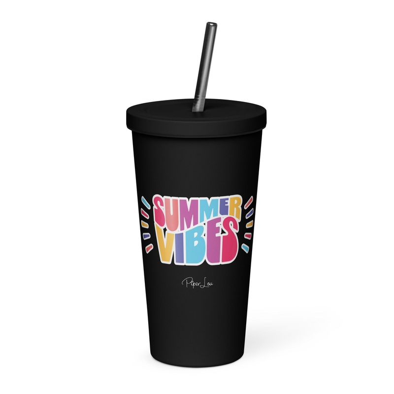 Summer Vibes 20oz Burst Tumbler + Straw