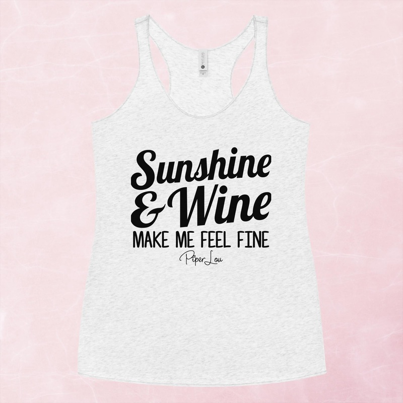 Sunshine And Wine Graphic Tank Top