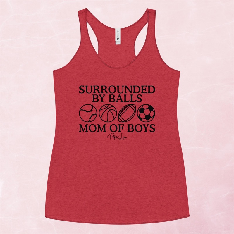 Surrounded By Balls Graphic Tank Top
