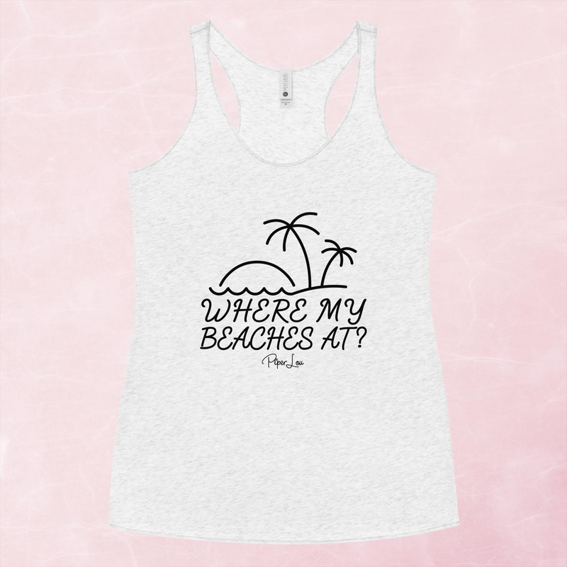 Where My Beaches At Graphic Tank Top