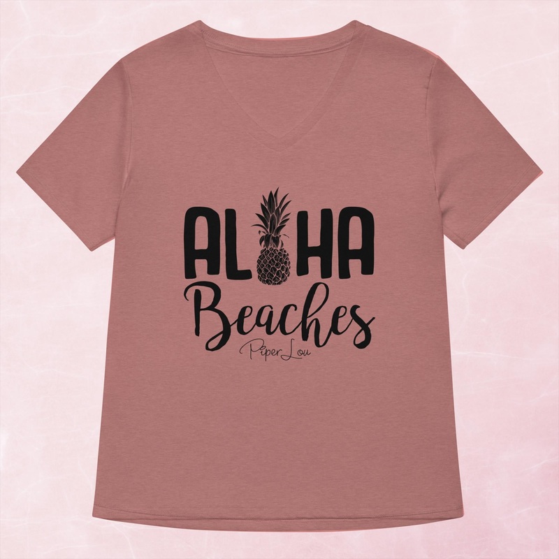 Aloha Beaches Women’s Graphic V-Neck
