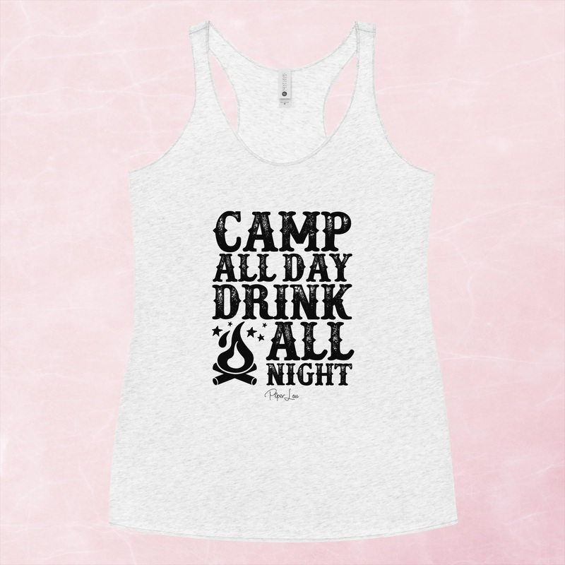 Camp All Day Drink All Night Graphic Tank Top