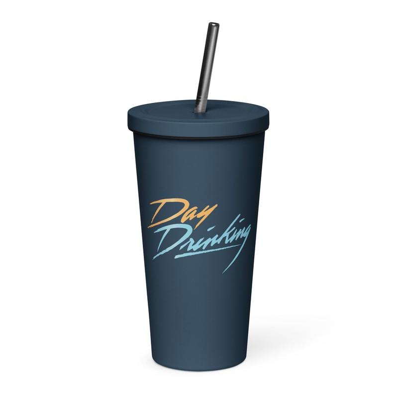 Day Drinking 20oz Burst Tumbler + Straw