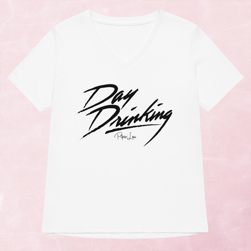 Day Drinking Women’s Graphic V-Neck