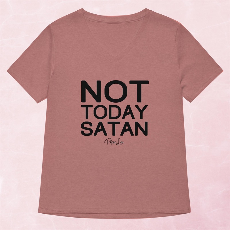 Not Today Satan Women’s Graphic V-Neck