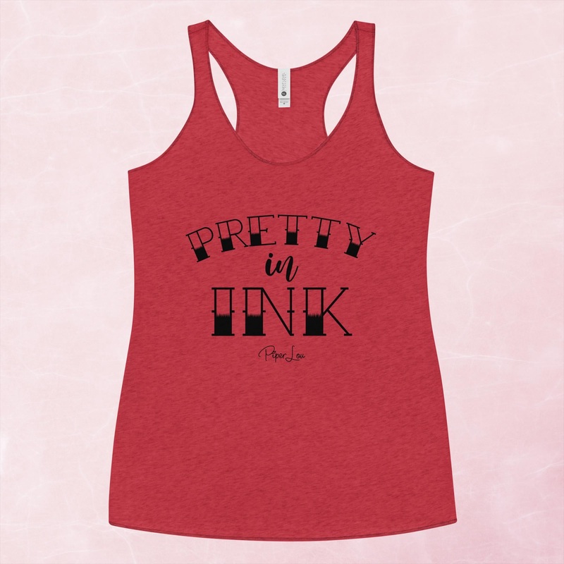 Pretty In Ink Tank Top|Purple Rush|Vintage Red|Vintage Turquoise|Heather White|XS|S|M|L|XL