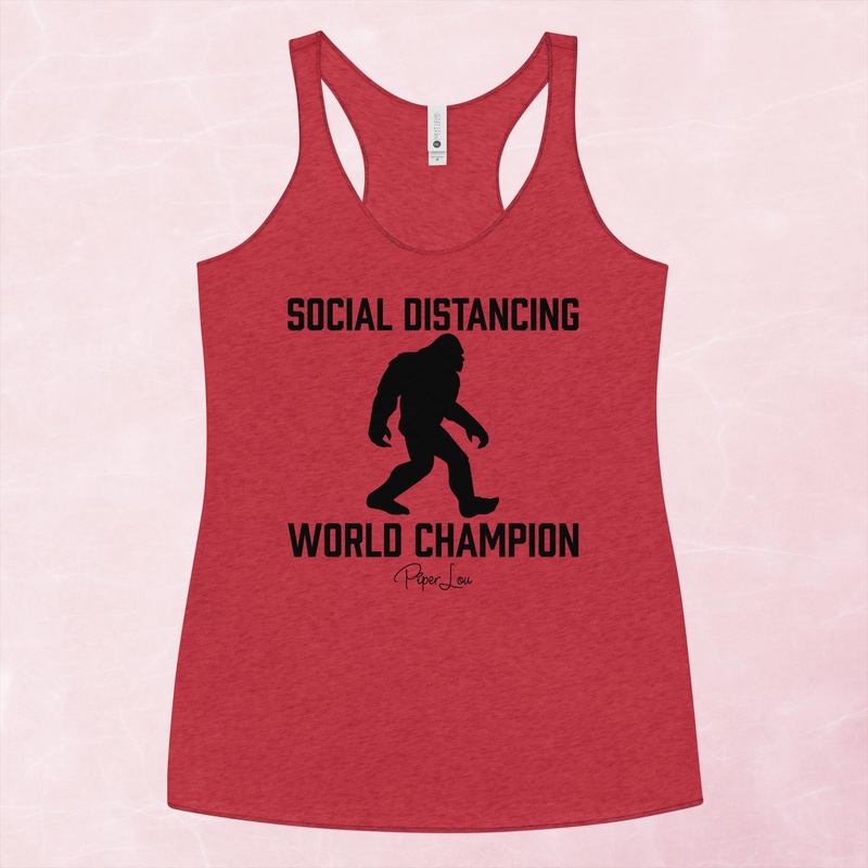 Social Distancing World Champion Graphic Tank Top
