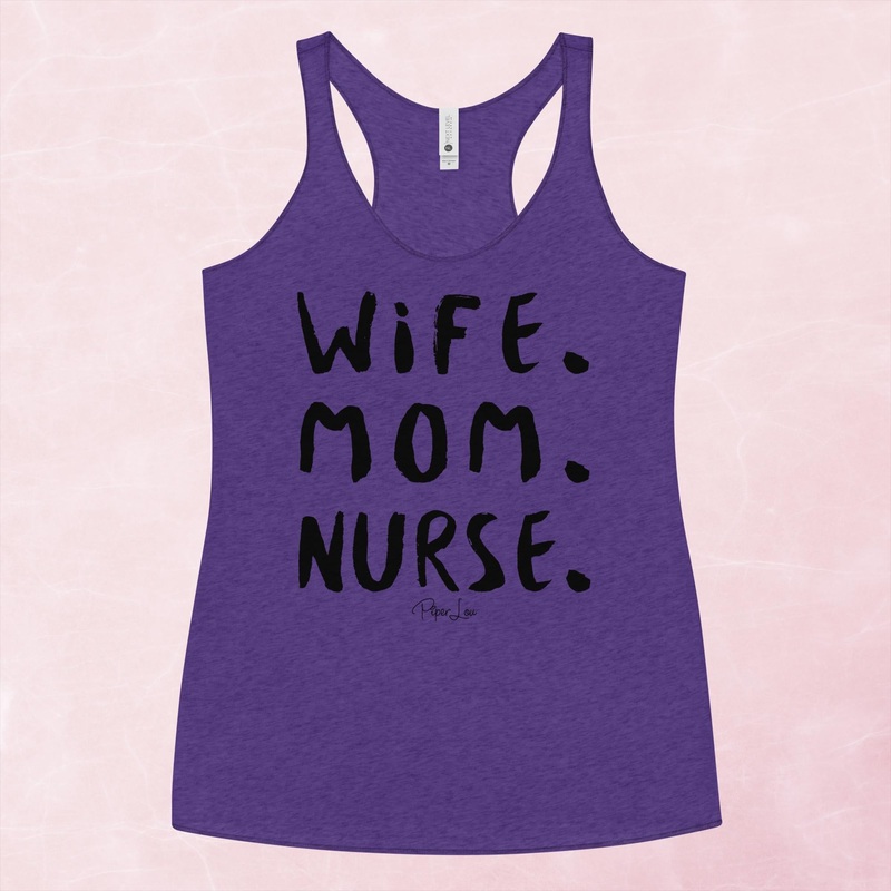 Wife Mom Nurse Graphic Tank Top