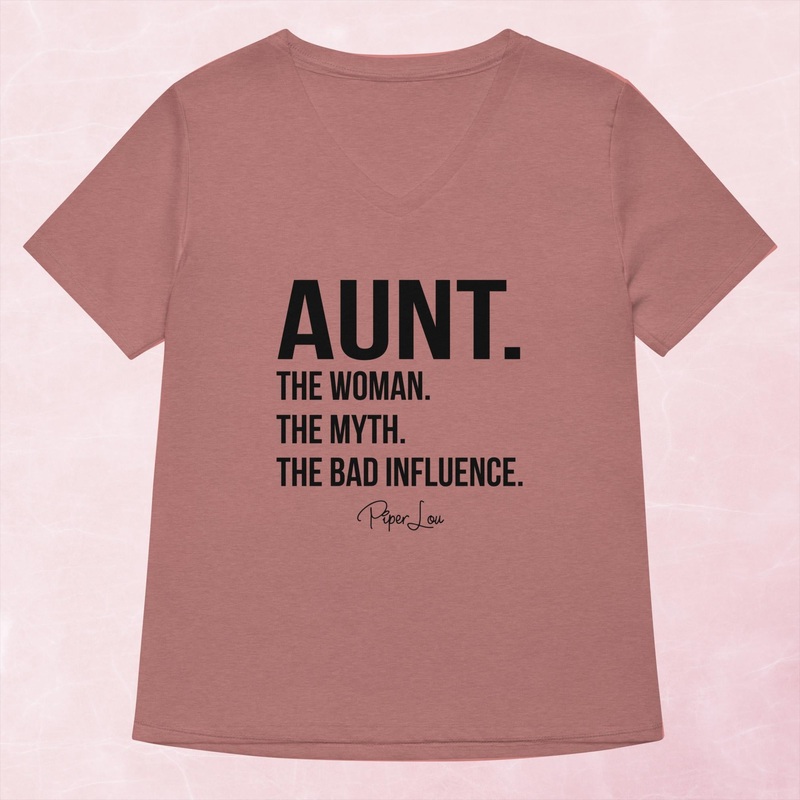 Aunt The Woman The Myth Women’s Graphic V-Neck