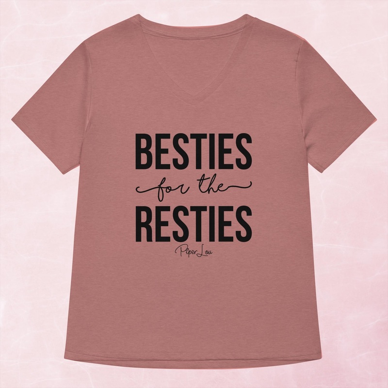 Besties For The Resties Women’s Graphic V-Neck