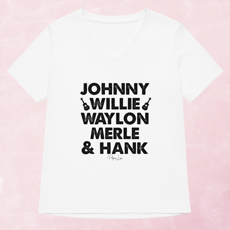 Country Music Icons Women’s Graphic V-Neck