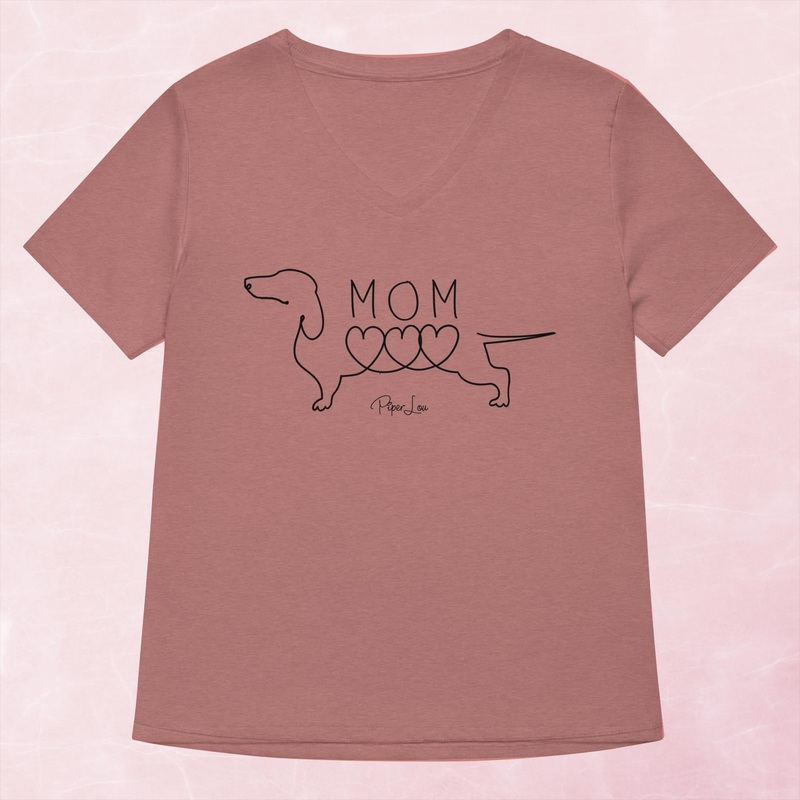Dachshund Mom Women’s Graphic V-Neck