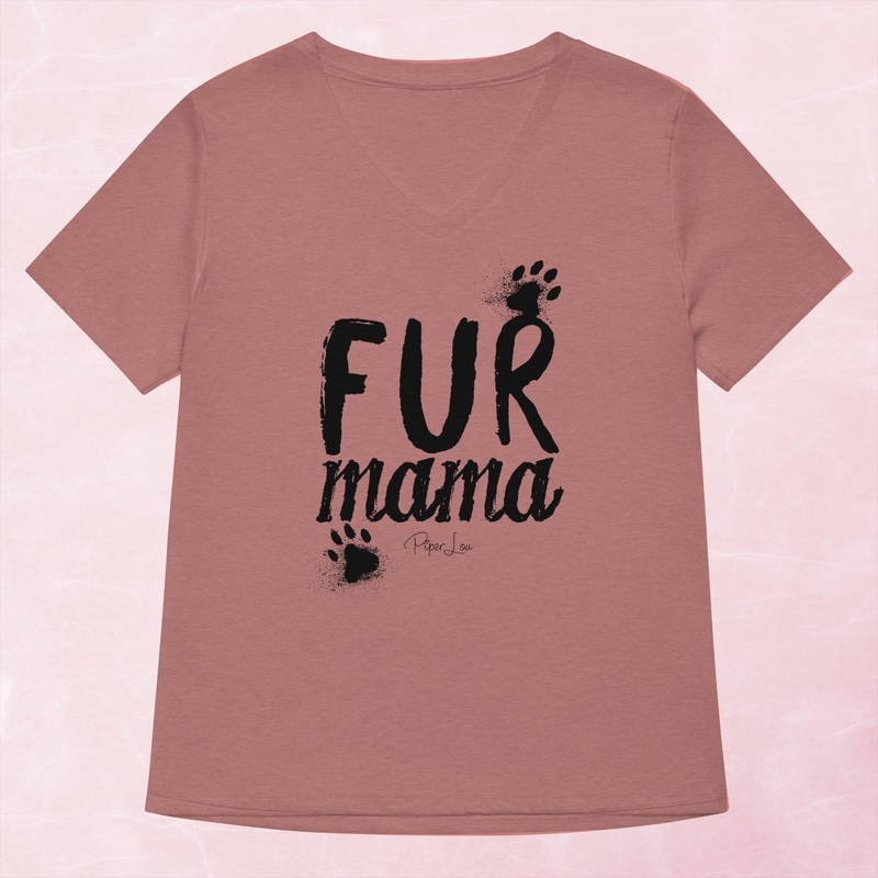 Fur Mama Women’s Graphic V-Neck