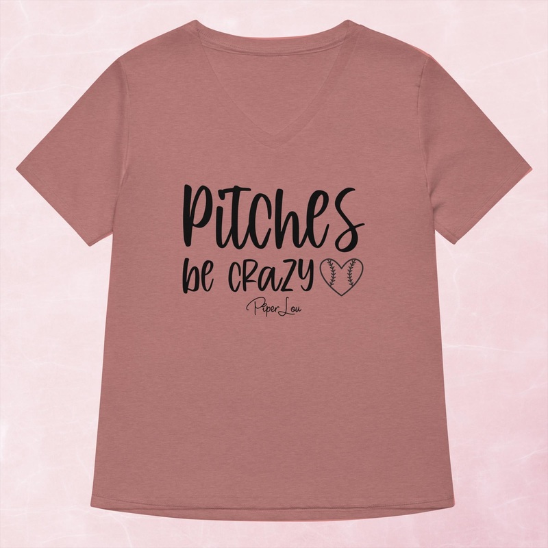Pitches Be Crazy Women’s Graphic V-Neck