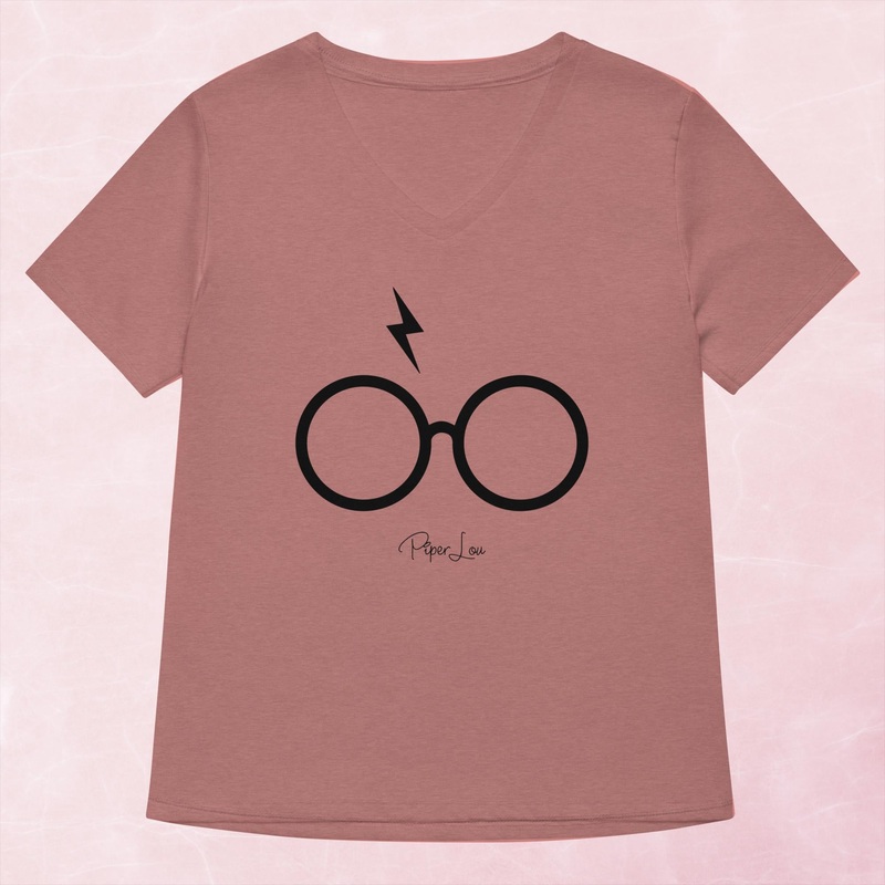 Potter Glasses Women’s Graphic V-Neck