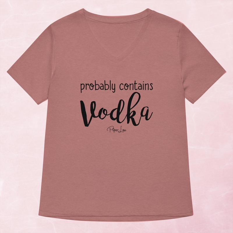 Probably Contains Vodka Women’s Graphic V-Neck