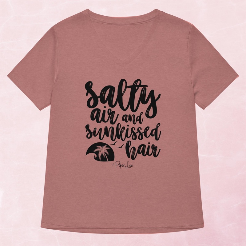 Salty Air Sunkissed Hair Women’s Graphic V-Neck