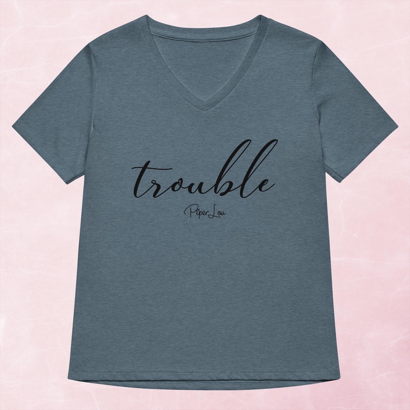 Trouble Women’s Graphic V-Neck