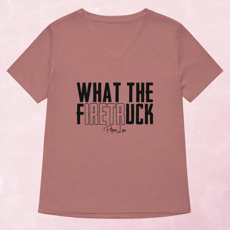What The Firetruck Women’s Graphic V-Neck