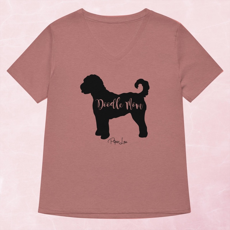 Doodle Mom Women’s Graphic V-Neck