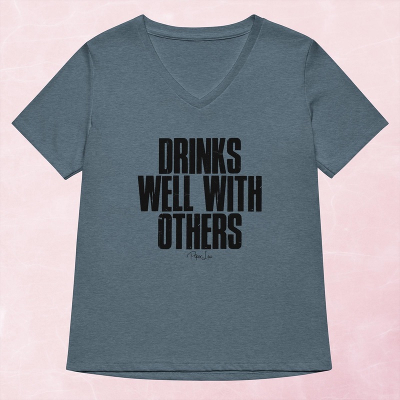 Drinks Well With Others Women’s Graphic V-Neck