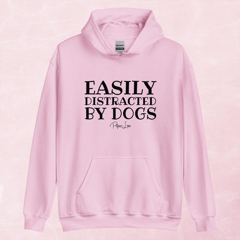 Easily Distracted By Dogs Graphic Hoodie