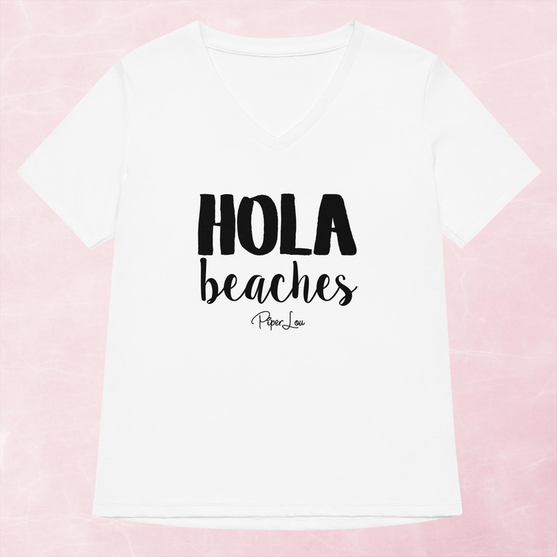 Hola Beaches Women’s Graphic V-Neck