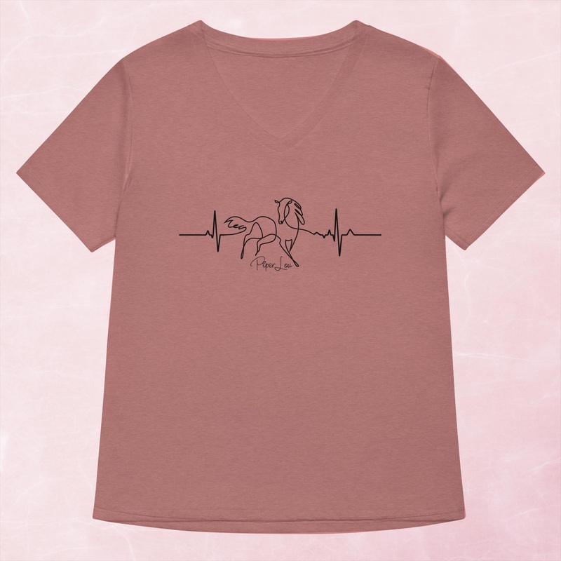 Horses EKG Women’s Graphic V-Neck