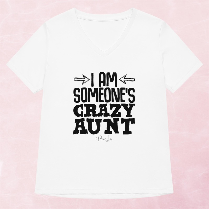 I Am Someone’s Crazy Aunt Women’s Graphic V-Neck