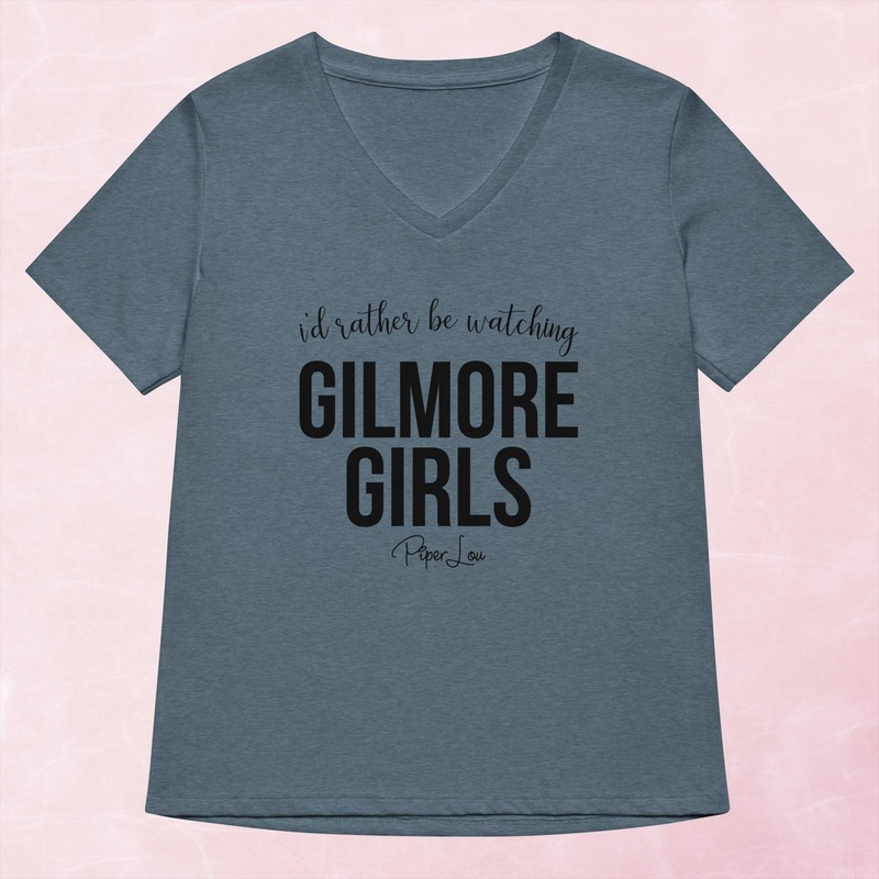 I’d Rather Be Watching Gilmore Girls Women’s Graphic V-Neck
