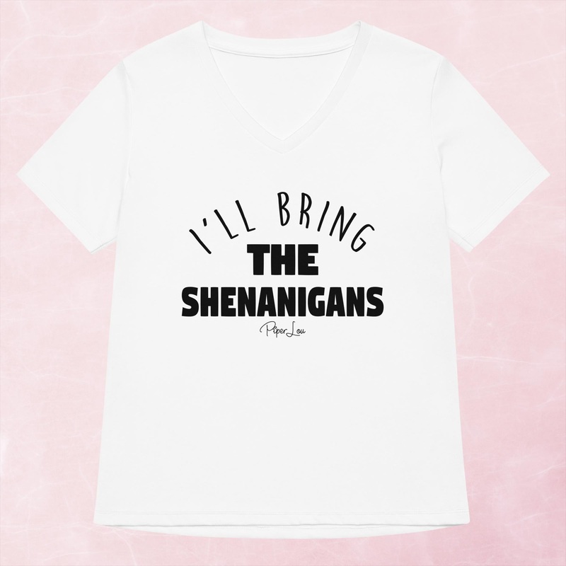 I’ll Bring The Shenanigans Women’s Graphic V-Neck