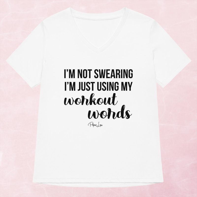 I’m Not Swearing I’m Using Workout Words Women’s Graphic V-Neck