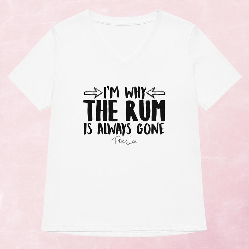 I’m Why The Rum Is Always Gone Women’s Graphic V-Neck