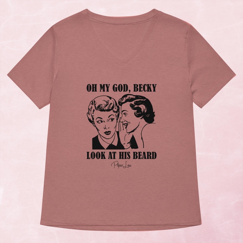 OMG Becky Look At His Beard Women’s Graphic V-Neck