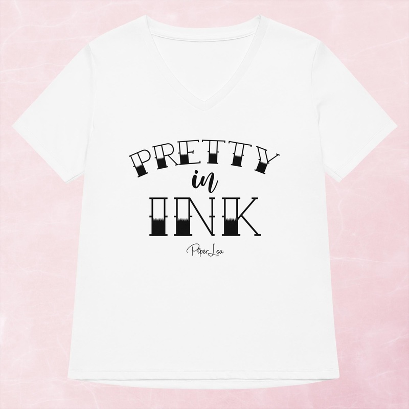 Pretty In Ink Women’s Graphic V-Neck