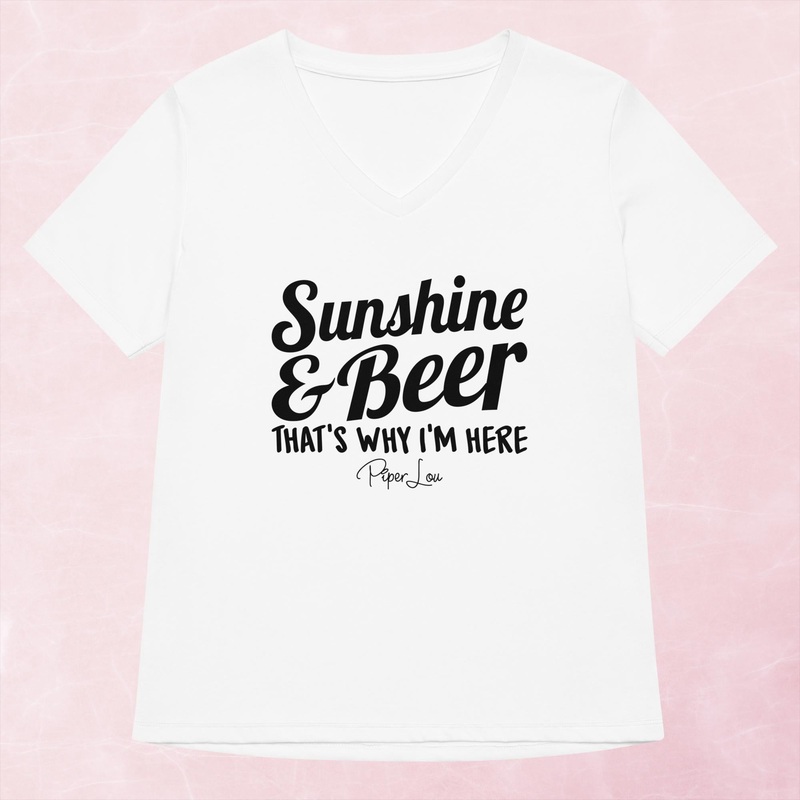 Sunshine And Beer Women’s Graphic V-Neck