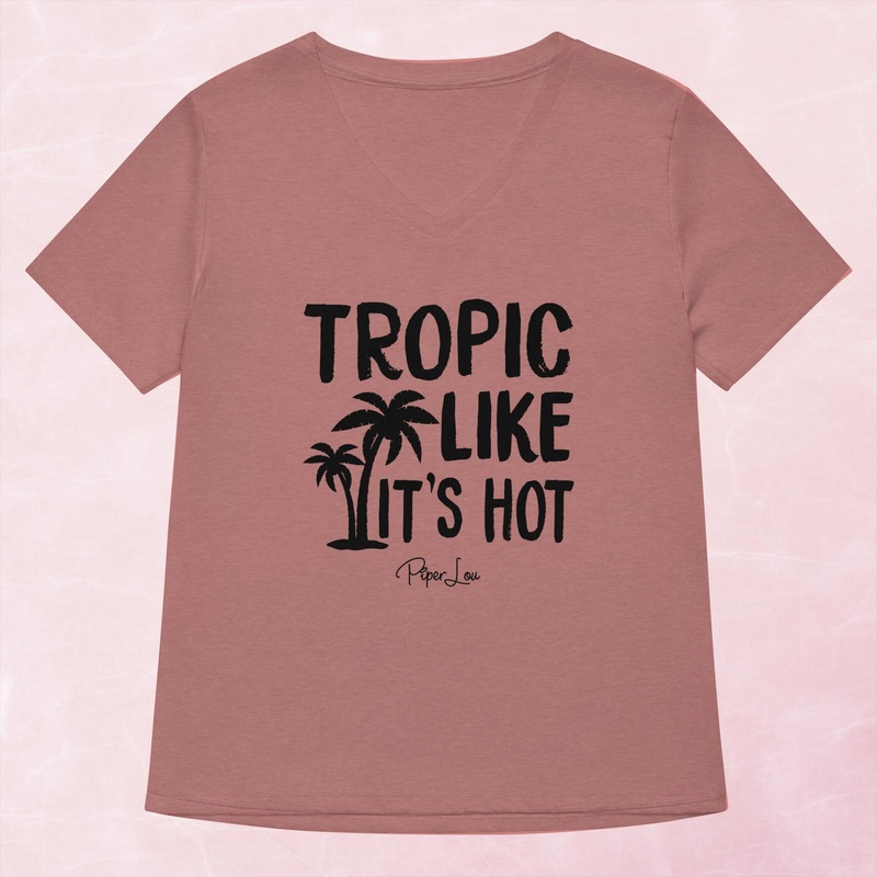 Tropic Like It’s Hot Women’s Graphic V-Neck