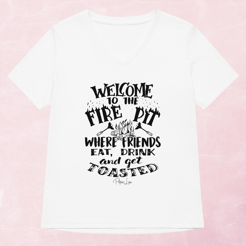 Welcome To The Firepit Women’s Graphic V-Neck