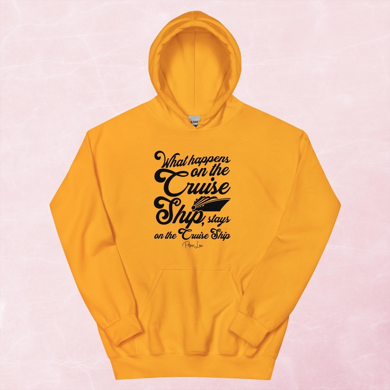 What Happens On The Cruise Ship Graphic Hoodie