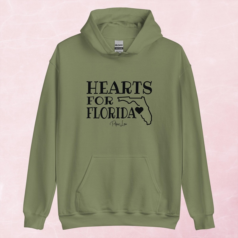 100% Donation | Hearts For Florida Graphic Hoodie