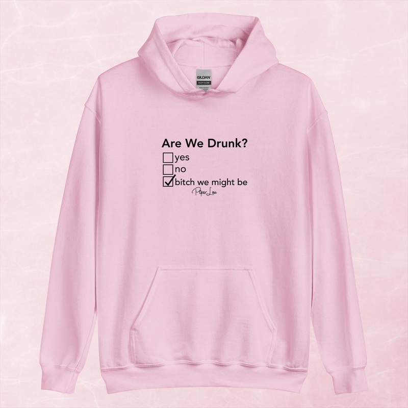 Are We Drunk Graphic Hoodie|Red|Heliconia|Irish Green|Orange|Military Green|Carolina Blue|Gold|Sand|Light Pink|Ash|White|S|M|L|XL|2XL|3XL|4XL|5XL