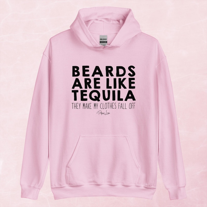 Beards Are Like Tequila Graphic Hoodie