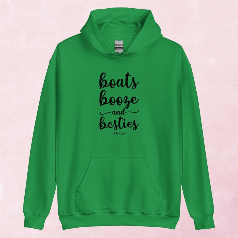 Boats Booze Besties Graphic Hoodie